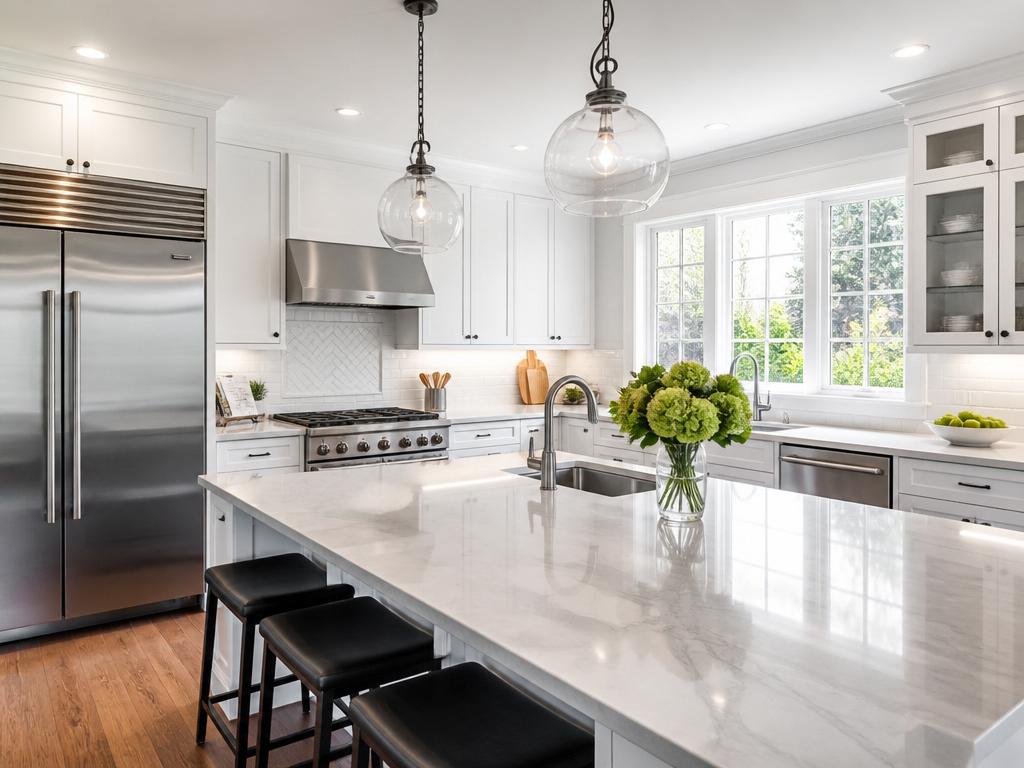 Sparkling clean modern kitchen